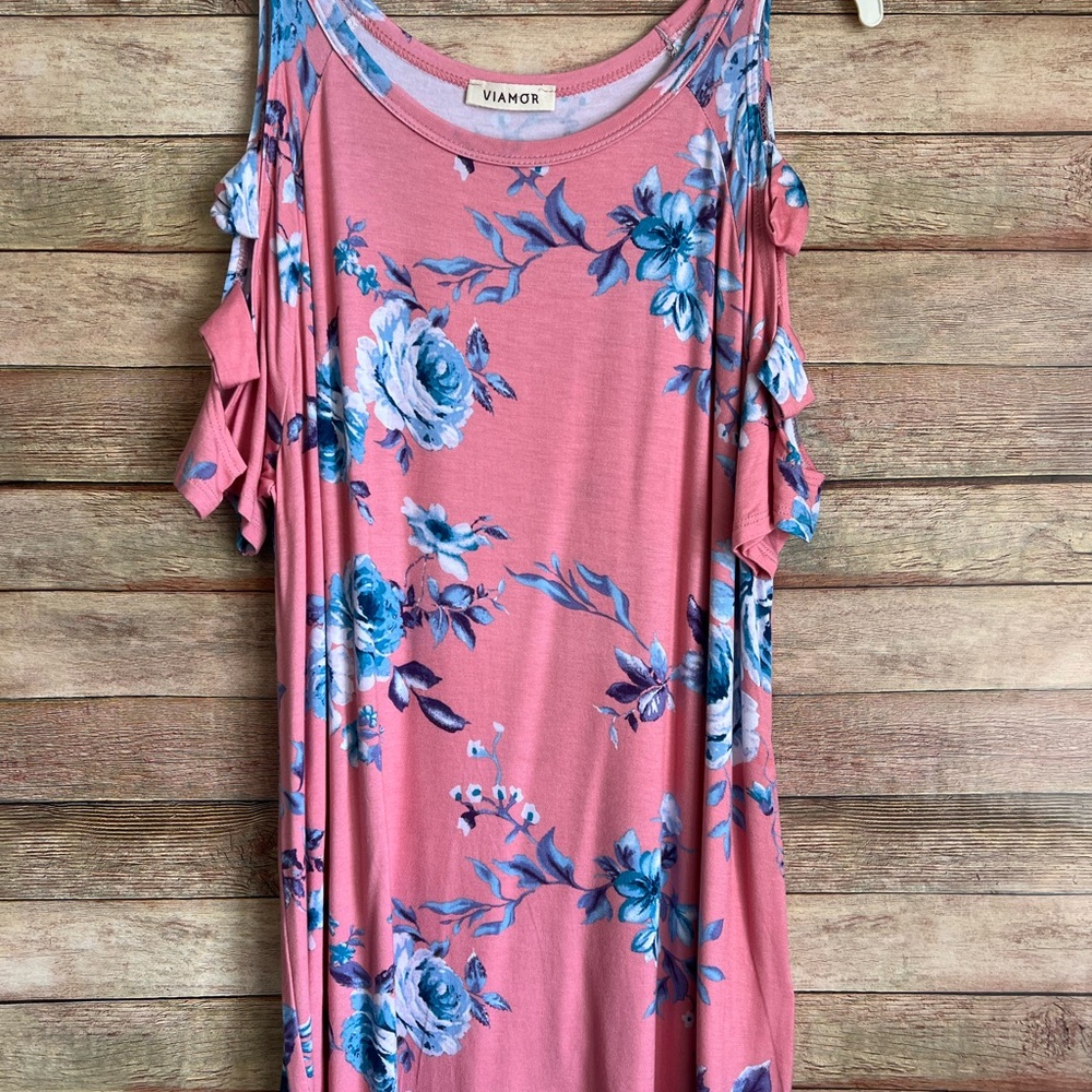 Viamor Pink Floral Top